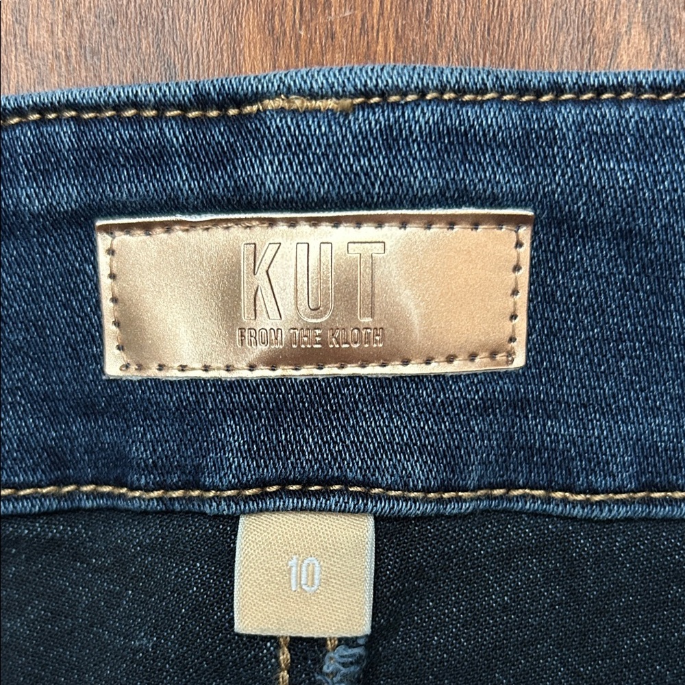 Kut from the Kloth Dark Blue Wide Leg Jeans - Picture 10 of 11